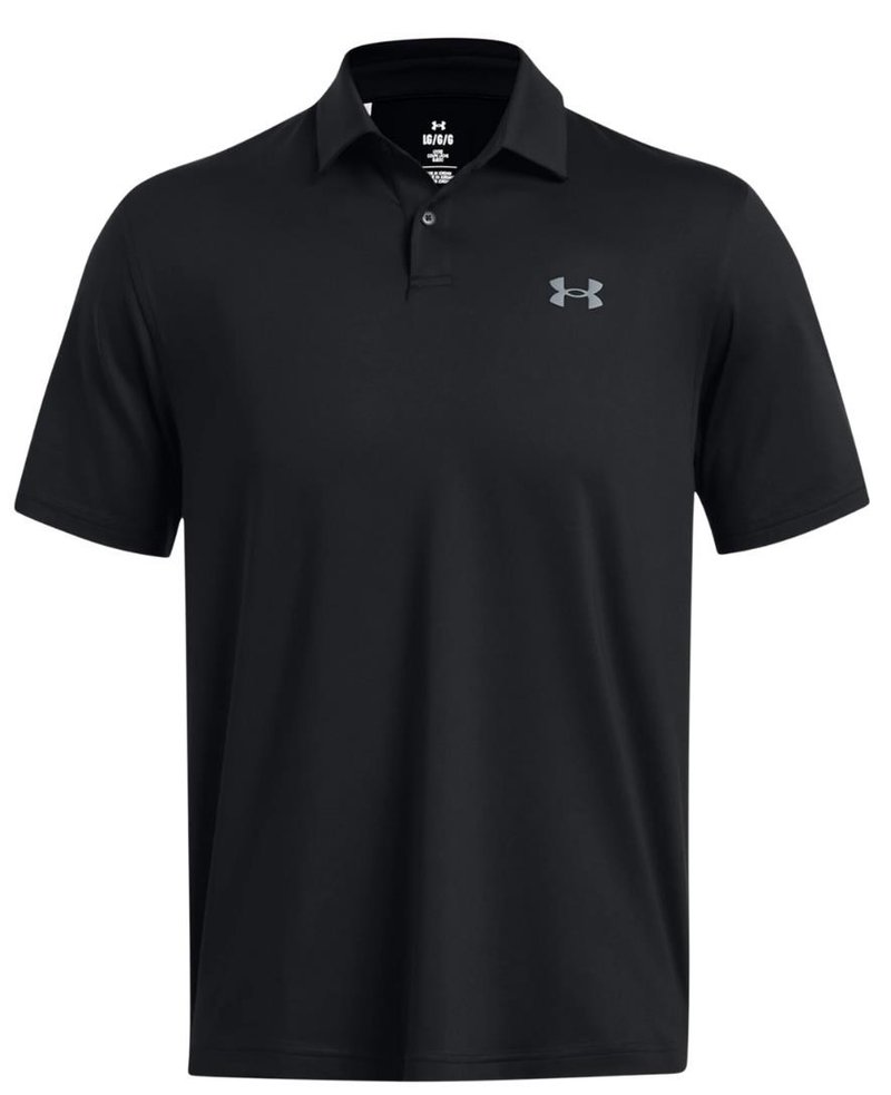 Under Armour T2G polo de hombre, negro/gris pitch