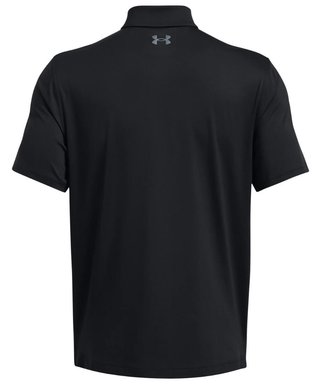 Under Armour T2G polo de hombre, negro/gris pitch