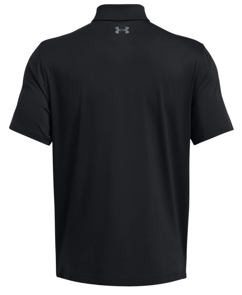 Under Armour T2G polo de hombre, negro/gris pitch