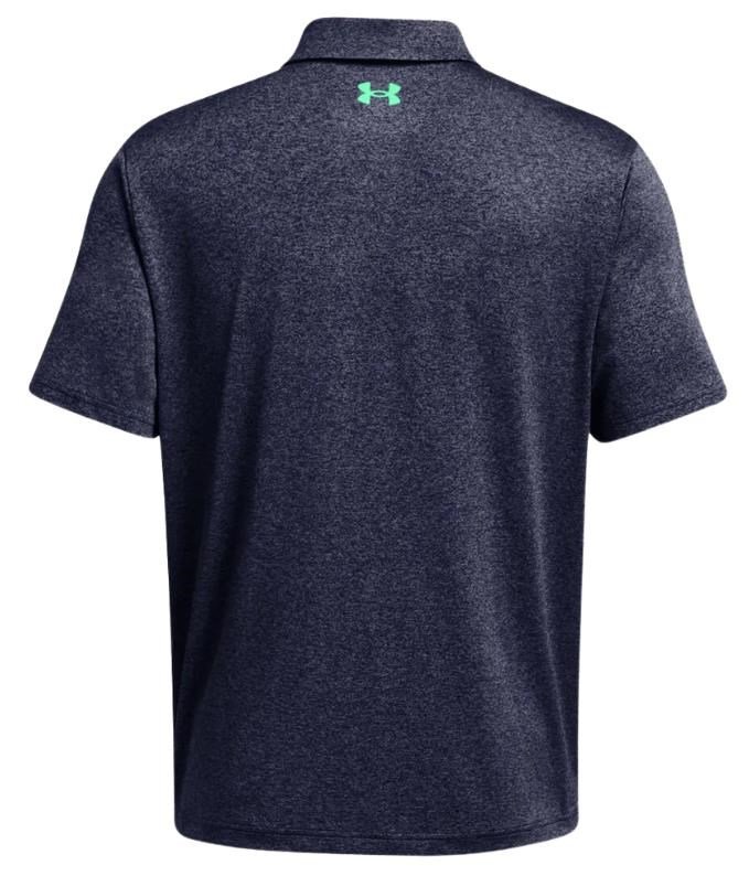 Under Armour Playoff 3.0 Stripe polo de hombre, midnight navy/vapor green
