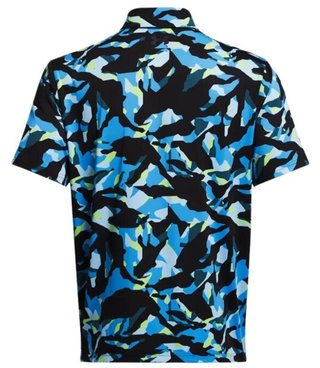 Under Armour Playoff 3.0 Printed polo de hombre, negro/capri
