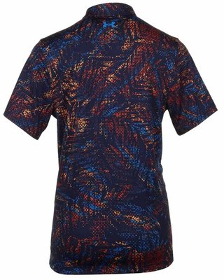 Under Armour Playoff 3.0 Printed polo de hombre, midnight navy/phoenix