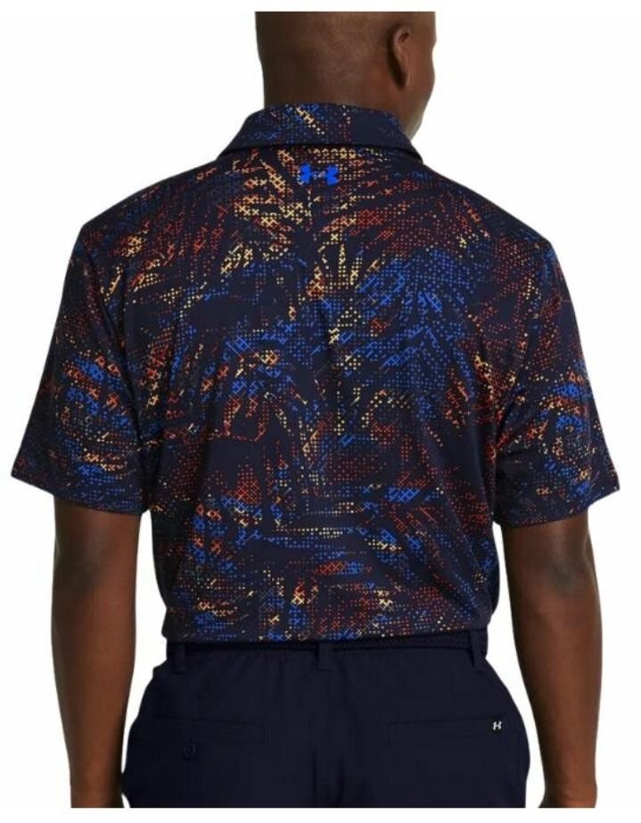 Under Armour Playoff 3.0 Printed polo de hombre, midnight navy/phoenix