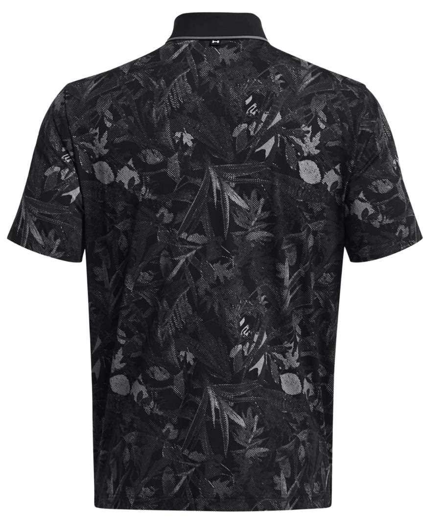 Under Armour Iso-Chill Edge polo de hombre, negro/gris pizarra