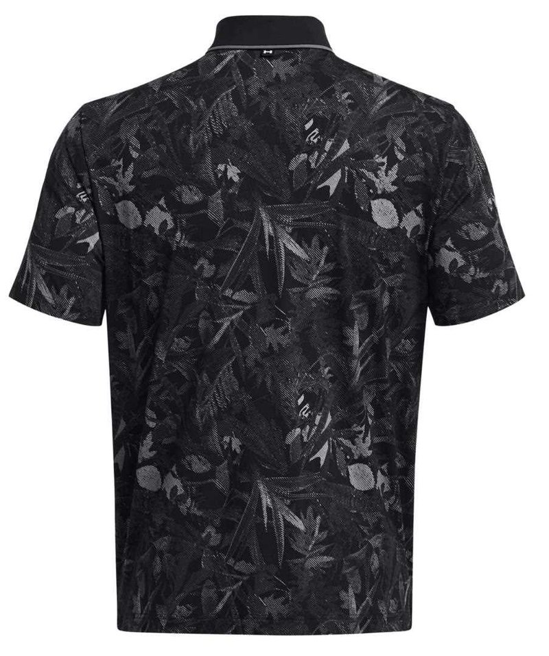 Under Armour Iso-Chill Edge polo de hombre, negro/gris pizarra