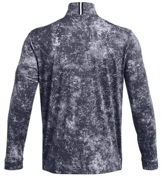 Under Armour Playoff Printed 1/4 Zip sudadera de hombre, downpour gray/midnight navy