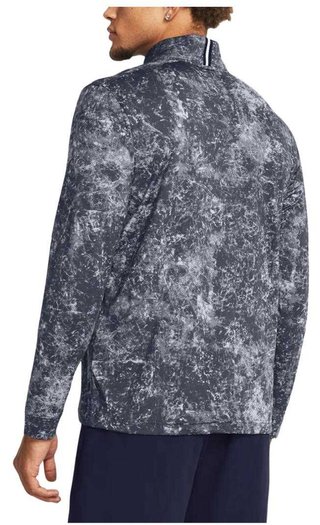 Under Armour Playoff Printed 1/4 Zip sudadera de hombre, downpour gray/midnight navy