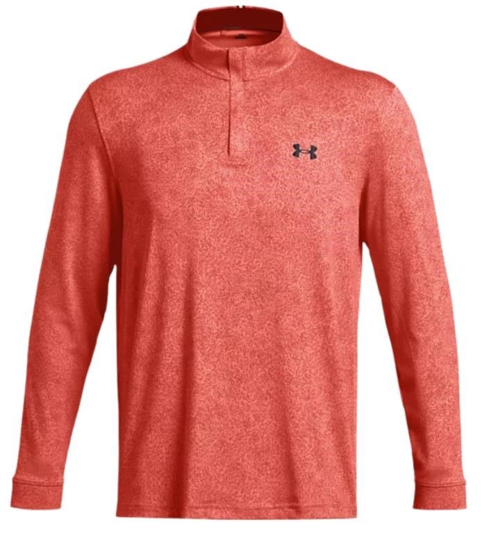 Under Armour Playoff Printed 1/4 Zip sudadera de hombre, coho/red solstice/black