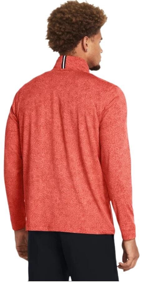 Under Armour Playoff Printed 1/4 Zip sudadera de hombre, coho/red solstice/black