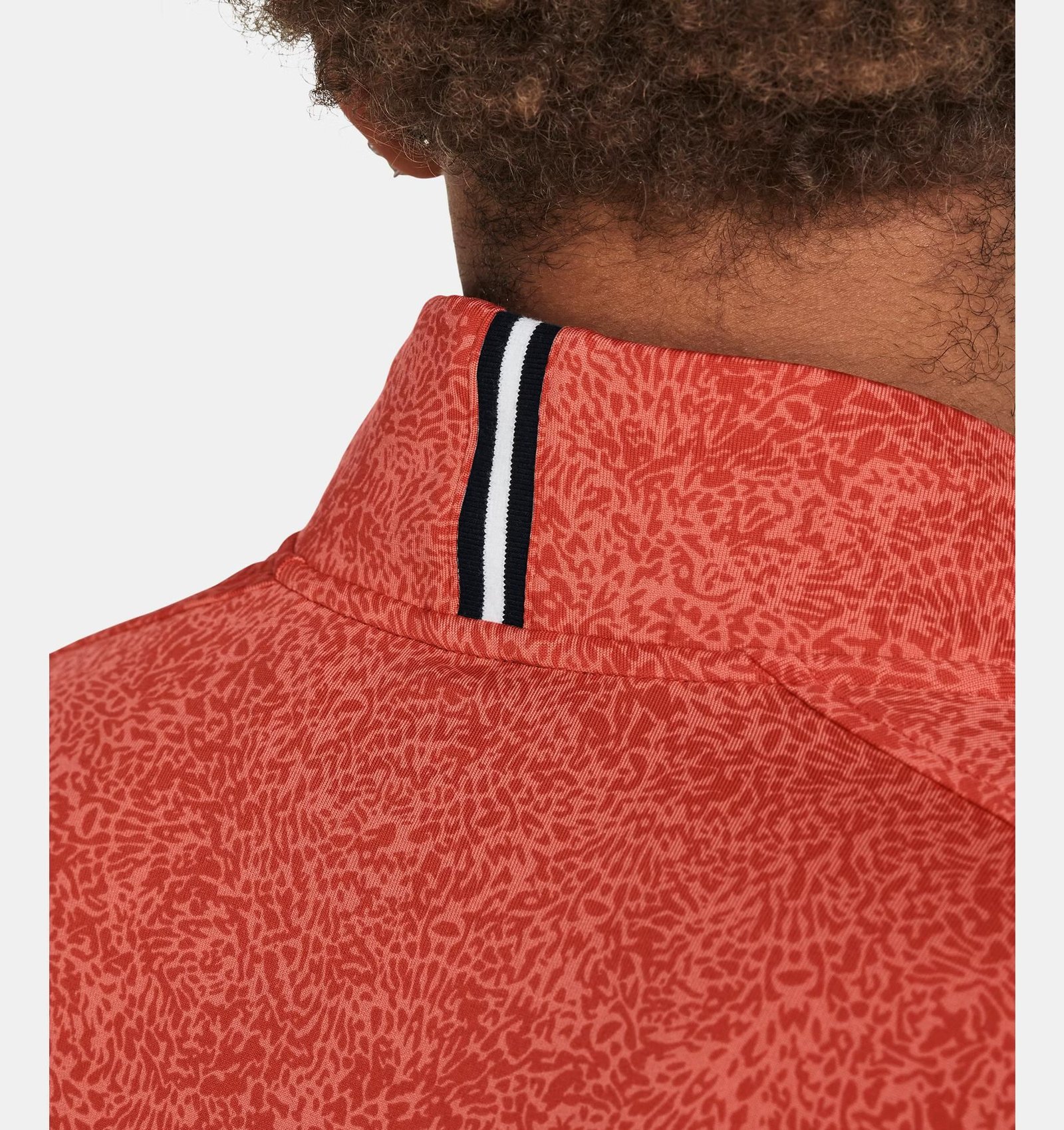 Under Armour Playoff Printed 1/4 Zip sudadera de hombre, coho/red solstice/black