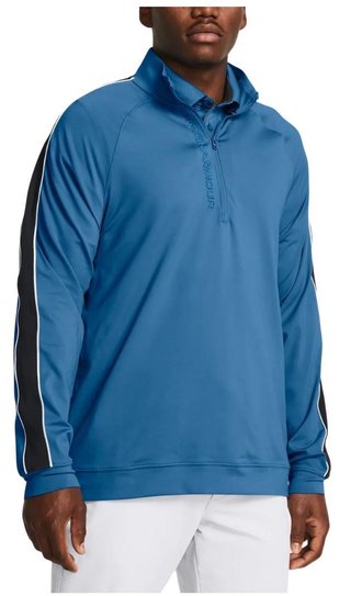 Under Armour Storm Midlayer 1/2 Zip sudadera de hombre, photon blue/midnight navy/white