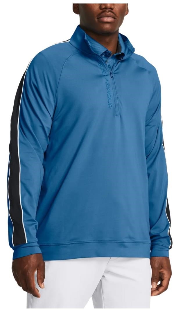 Under Armour Storm Midlayer 1/2 Zip sudadera de hombre, photon blue/midnight navy/white