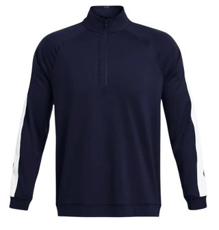Under Armour Storm Midlayer 1/2 Zip sudadera de hombre, midnight navy/matrix green/white