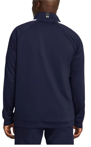 Under Armour Storm Midlayer 1/2 Zip sudadera de hombre, midnight navy/matrix green/white