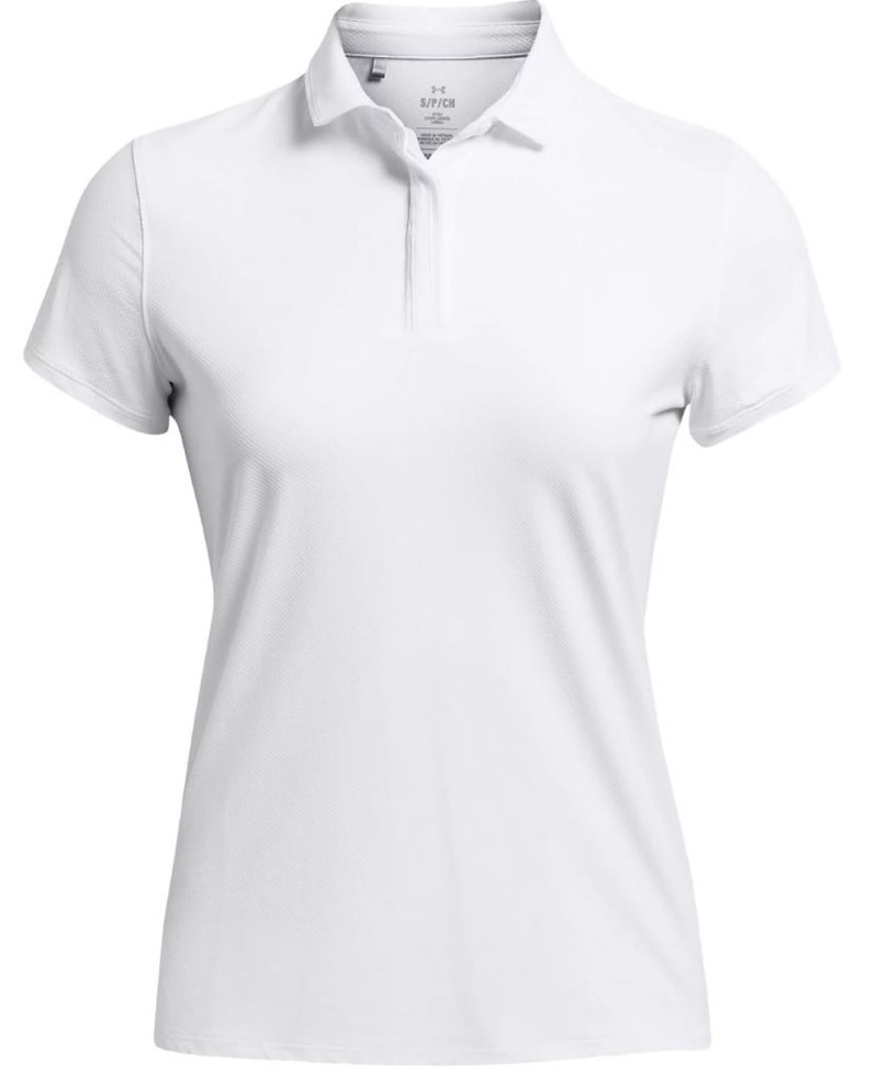 Under Armour Iso-Chill polo de mujer, blanco/azul marino
