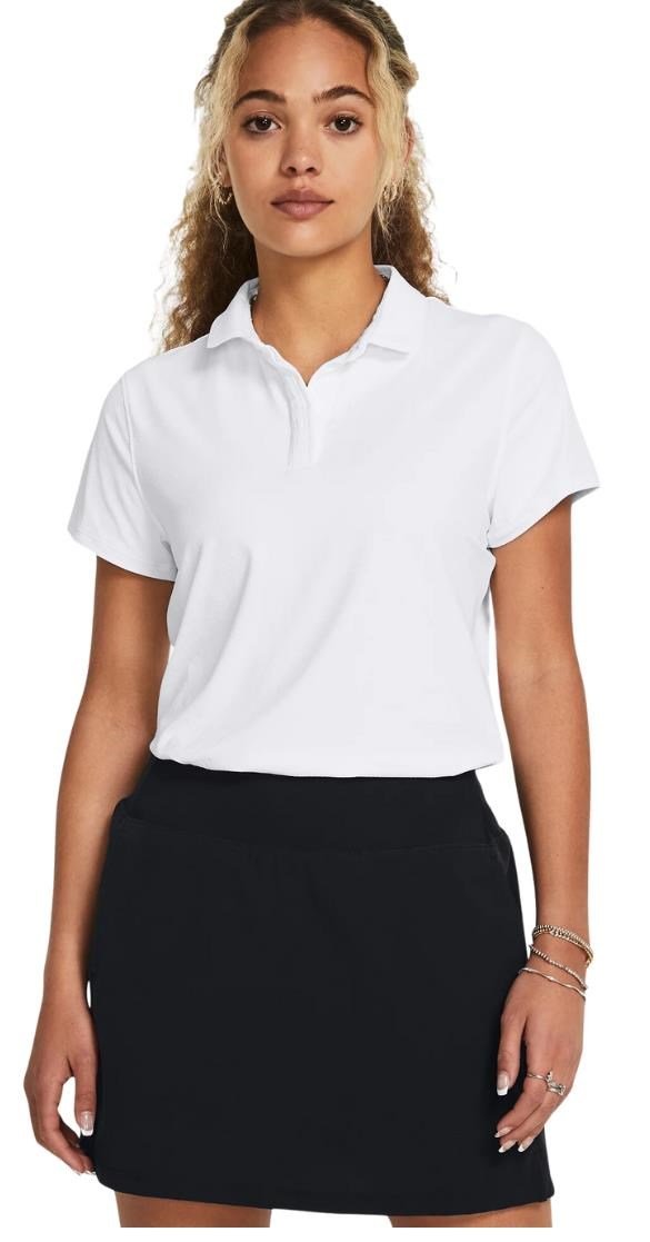 Under Armour Iso-Chill polo de mujer, blanco/azul marino