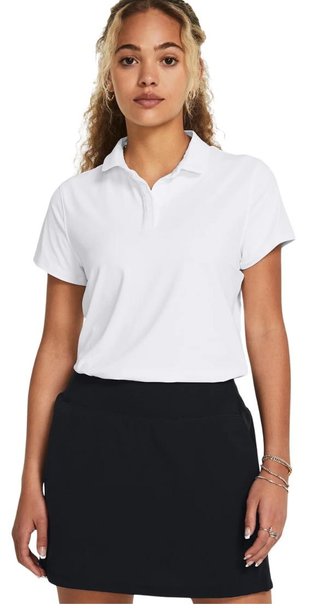 Under Armour Iso-Chill polo de mujer, blanco/azul marino