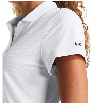 Under Armour Iso-Chill polo de mujer, blanco/azul marino