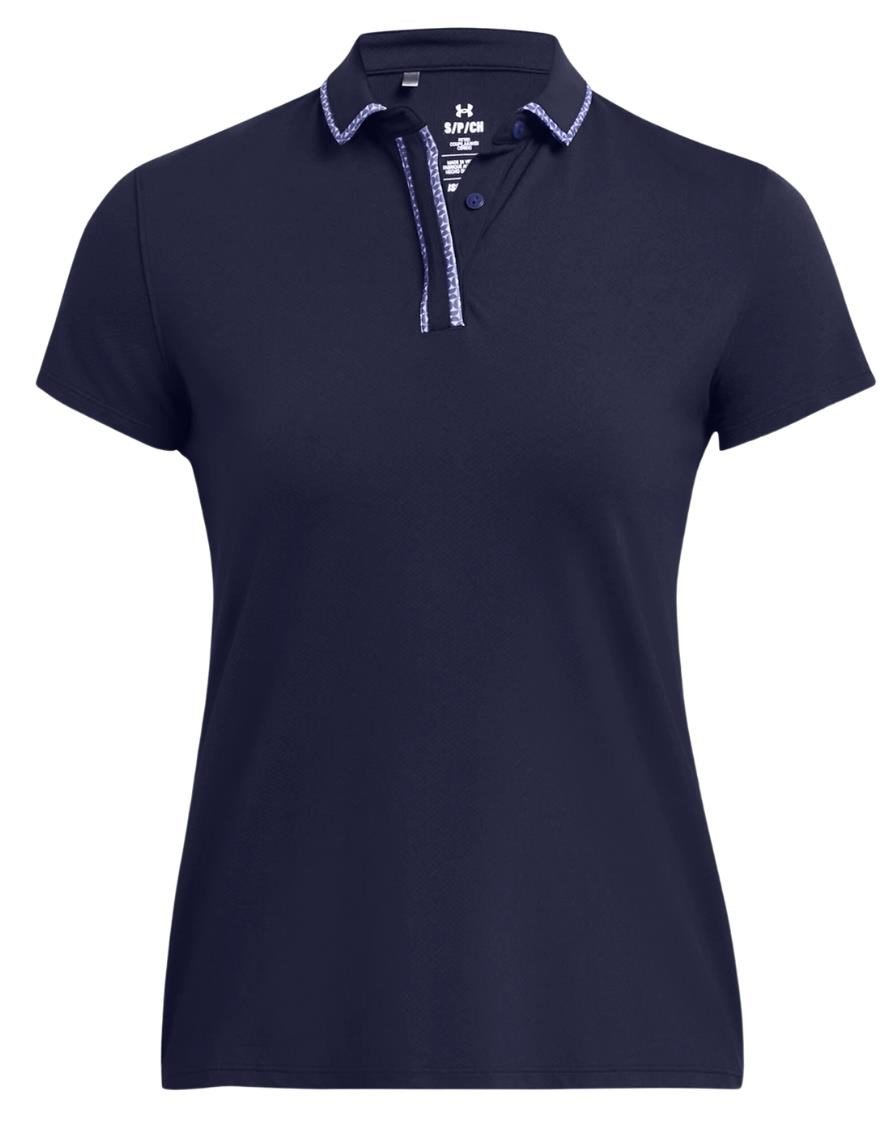 Under Armour Iso-Chill polo de mujer, midnight navy/starlight