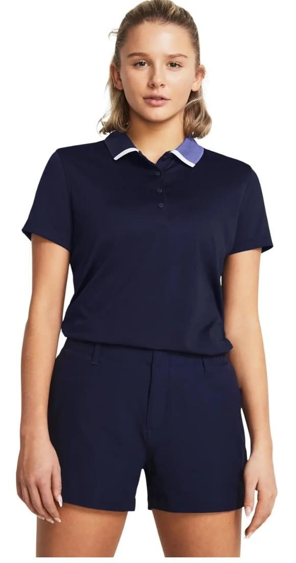 Under Armour Playoff Pitch polo de mujer, midnight navy/starlight