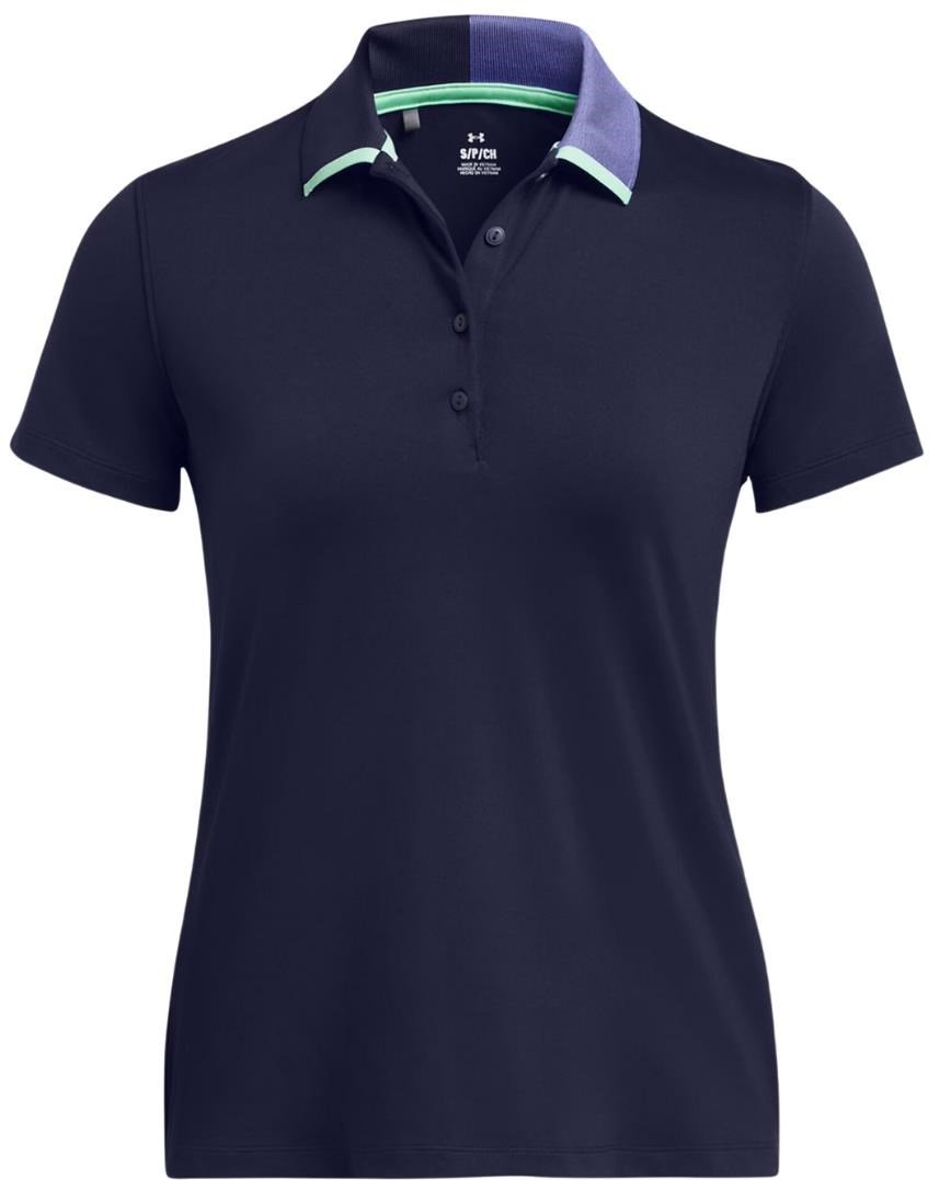 Under Armour Playoff Pitch polo de mujer, midnight navy/starlight