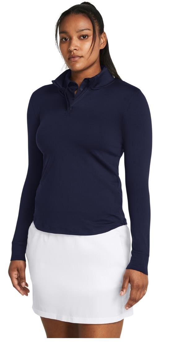 Under Armour Playoff 1/4 Zip sudadera de mujer, midnight navy/white