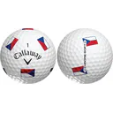 Callaway Chrome Soft Truvis Czech Flag pelotas de golf, edición limitada