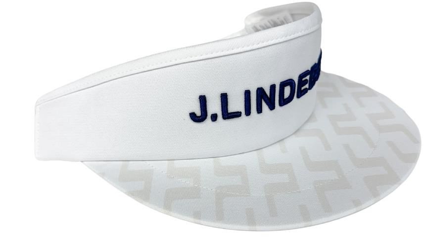 J.Lindeberg Viktor Print visera para hombre, blanca