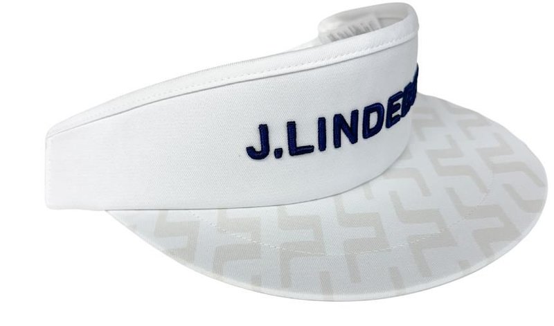 J.Lindeberg Viktor Print visera para hombre, blanca