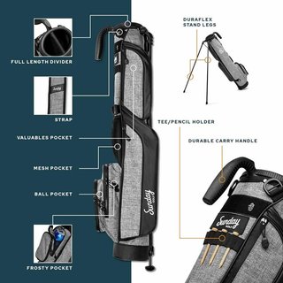 Sunday Golf Loma bolsa de palo, heather gray
