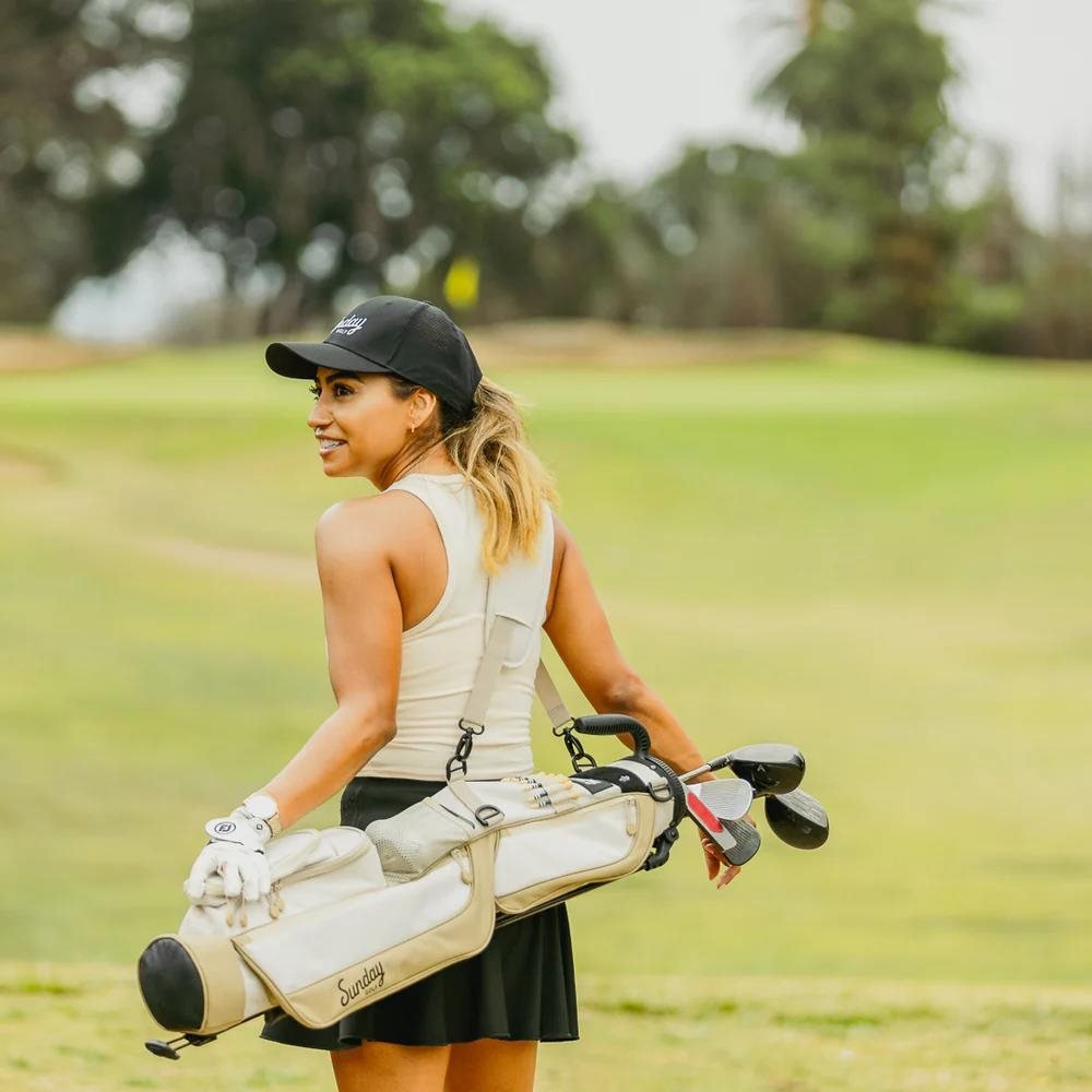 Sunday Golf Loma bolsa pencil, toasted almond