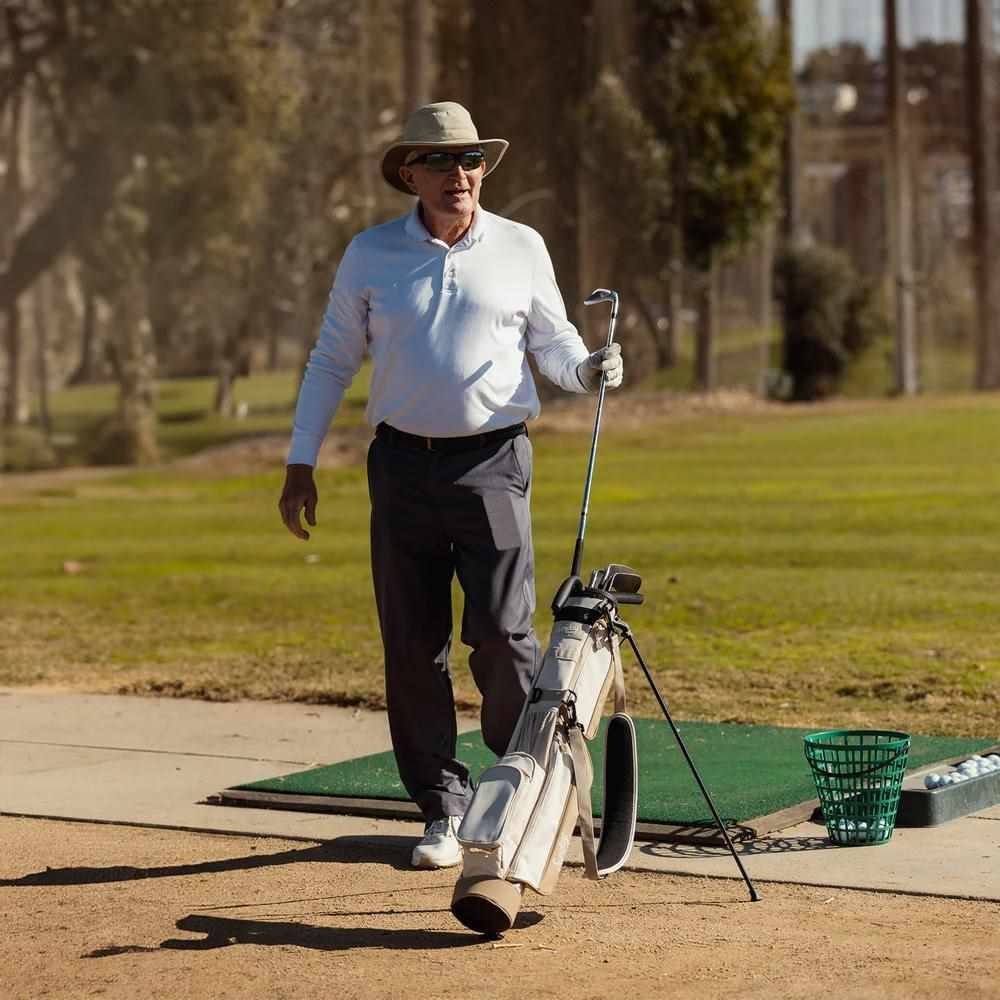 Sunday Golf Loma bolsa pencil, toasted almond