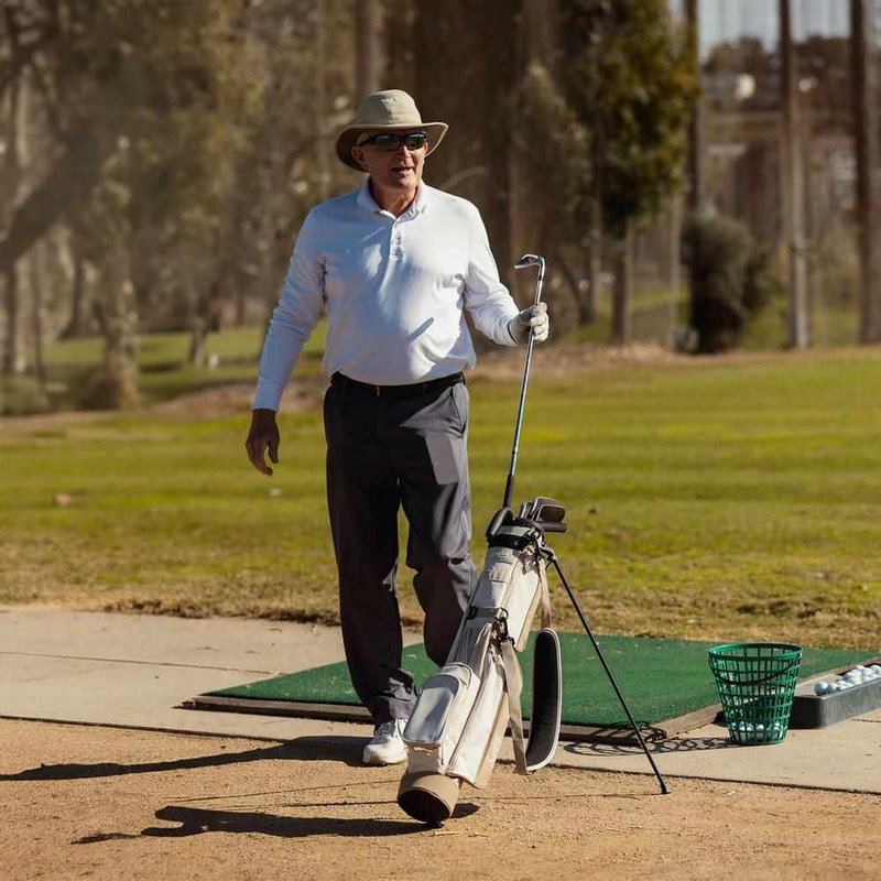 Sunday Golf Loma bolsa pencil, toasted almond