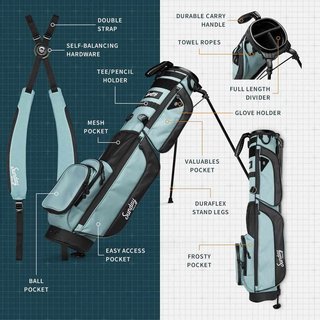 Sunday Golf Loma XL carry bag, azul cobalto