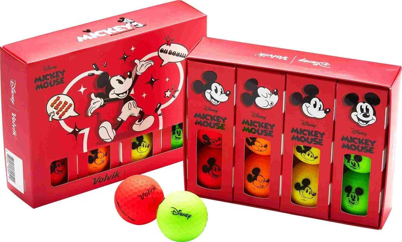 Volvik VIMAX DISNEY MICKEY Mouse pelotas de golf, mix colours