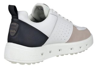 Ecco Street 720 zapatos de golf para hombre, blanco/negro/grava