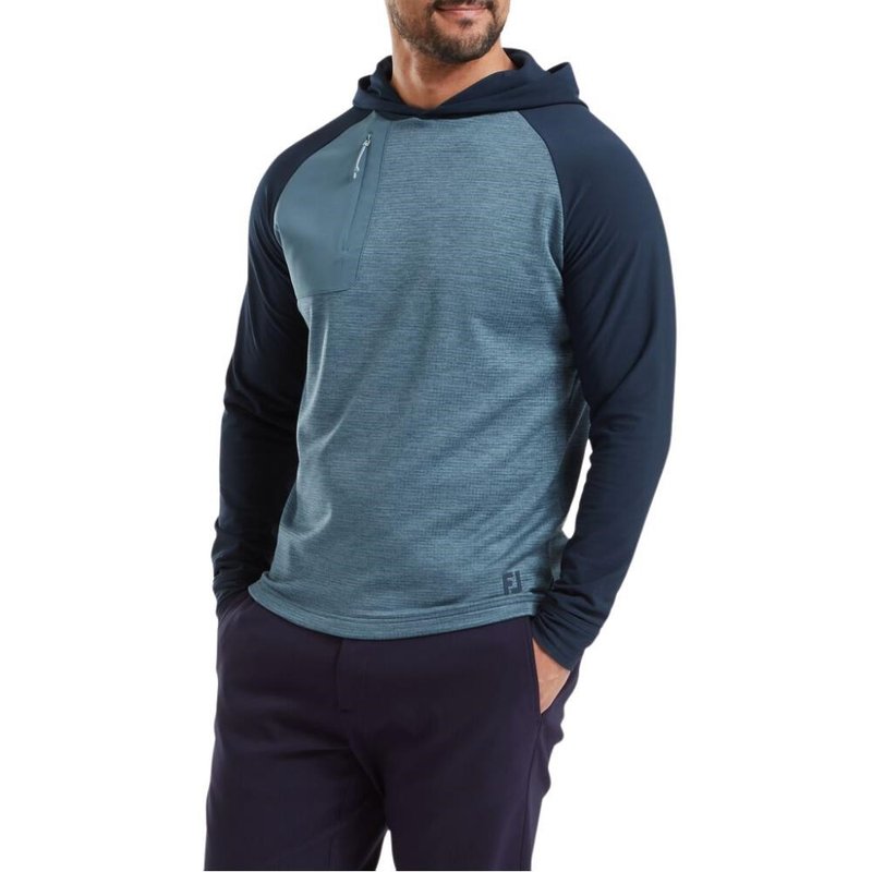 FootJoy ThermoSeries sudadera con capucha de hombre, navy/slate