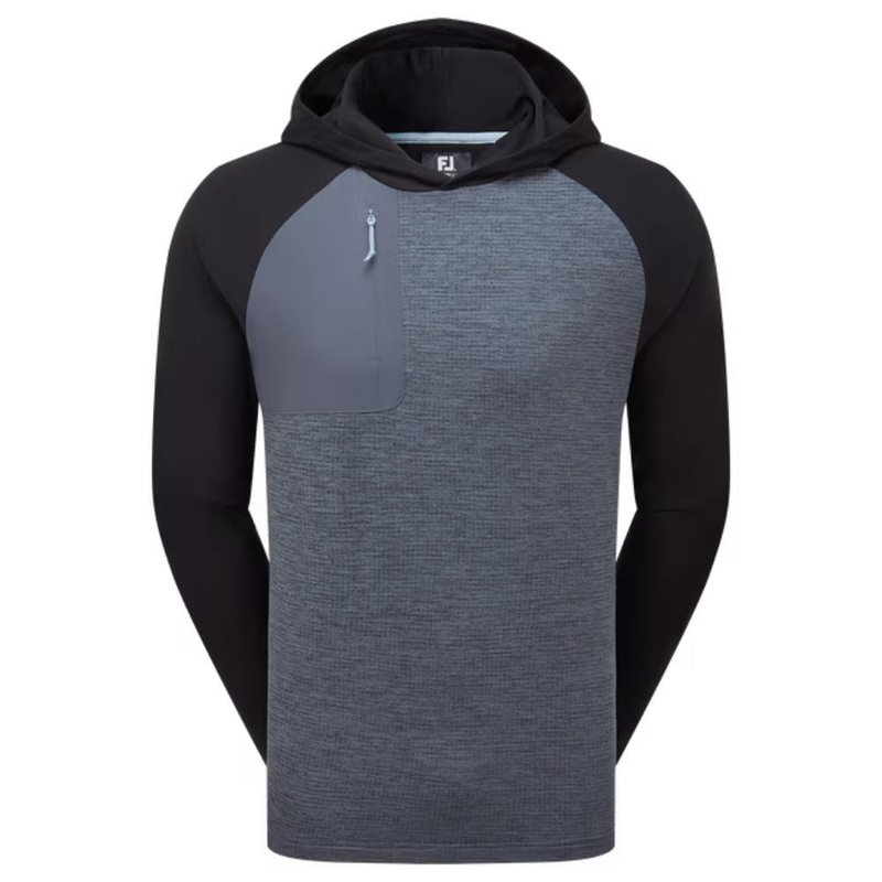 FootJoy ThermoSeries sudadera con capucha para hombre, carbón/negro