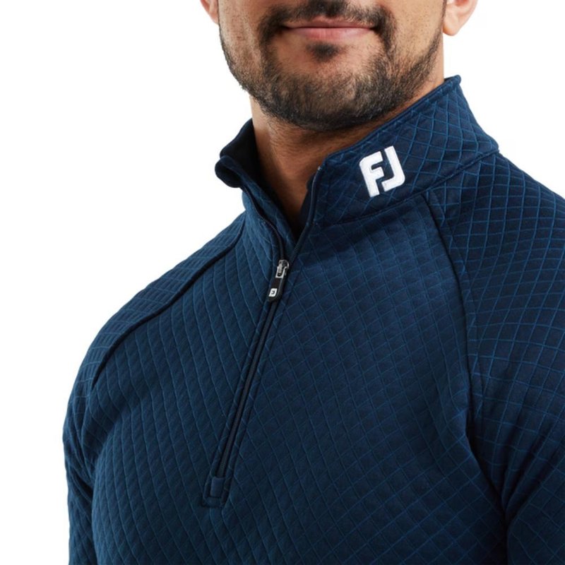FootJoy Jacquard Thermal Chill-Out sudadera de hombre, navy