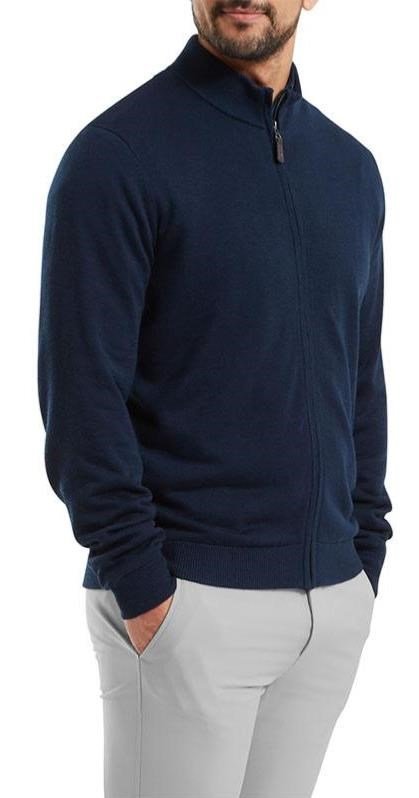 FootJoy Full-Zip Lined sudadera de hombre, azul marino