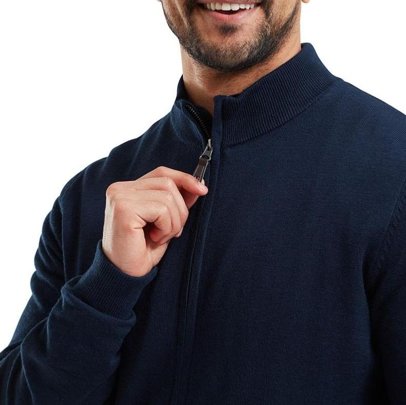 FootJoy Full-Zip Lined sudadera de hombre, azul marino