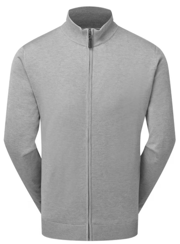 FootJoy Drirelease Full-Zip Lined suéter de hombre, gris