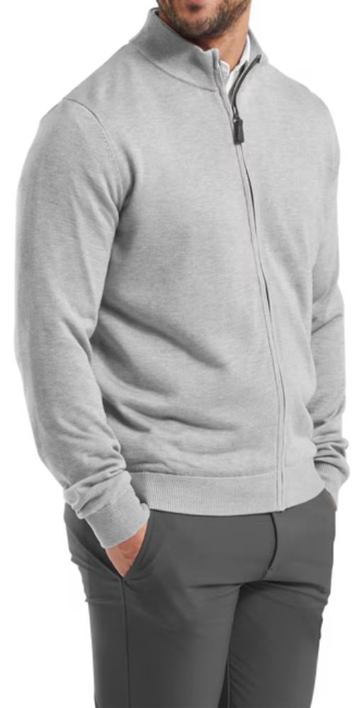 FootJoy Drirelease Full-Zip Lined suéter de hombre, gris