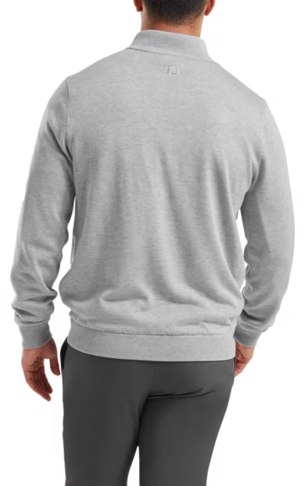 FootJoy Drirelease Full-Zip Lined suéter de hombre, gris