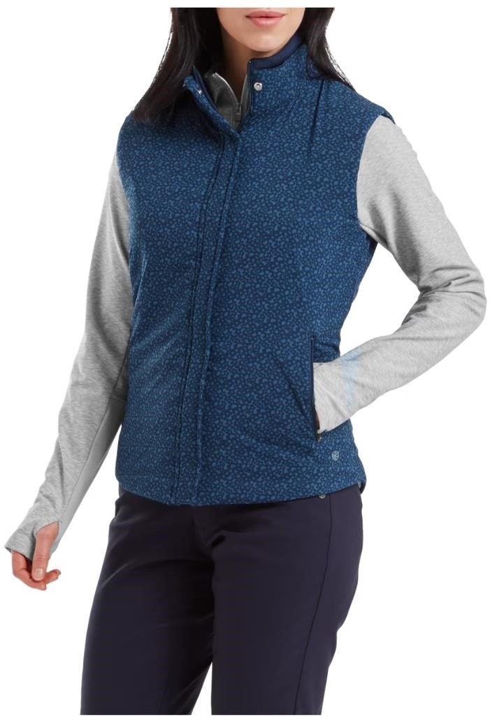 FootJoy ThermoSeries chaleco de mujer, floral tonal navy