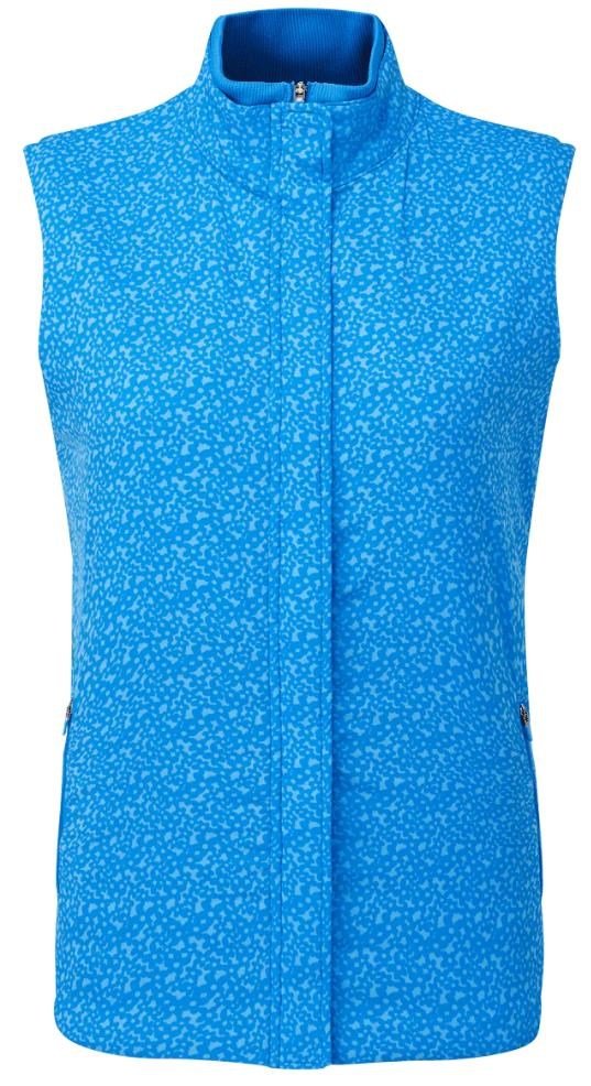 FootJoy ThermoSeries chaleco de mujer floral tonal azul