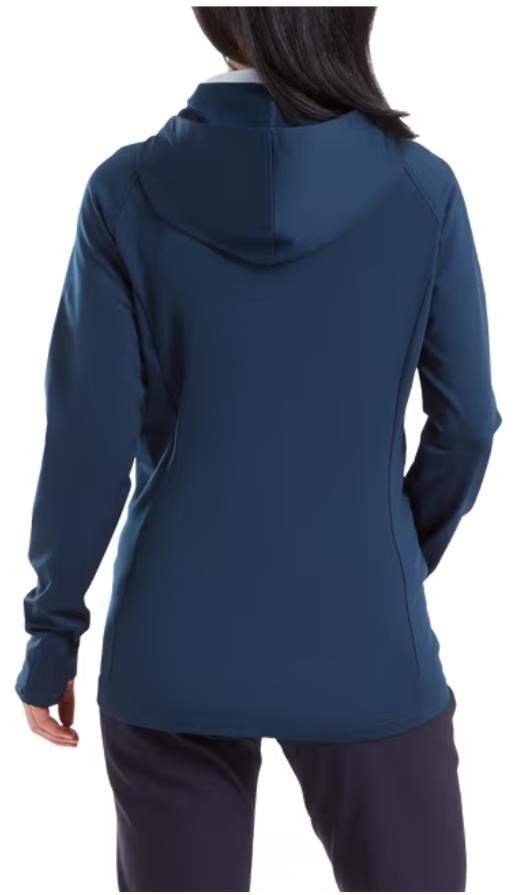 FootJoy ThermoSeries Hybrid sudadera con capucha de mujer, floral tonal navy