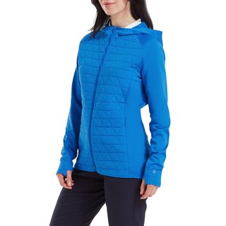 FootJoy ThermoSeries Hybrid sudadera con capucha de mujer, floral tonal blue
