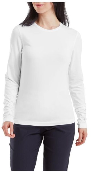 FootJoy ThermoSeries Fleece Baselayer camiseta térmica de mujer, blanca