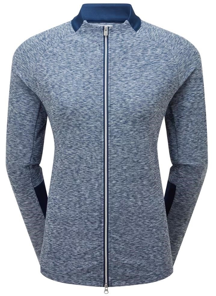 FootJoy Full-Zip Space Dye Thermal Midlayer sudadera de mujer, navy